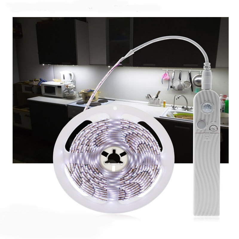 DC5V 2835 Human Body Induction Battery LDE Strip Light Kit Cabinet Light Wardrobe Light Bed Light DC5V 2835 Human Body Induction Battery LDE Strip Light Kit Cabinet Light Wardrobe Light Bed Light